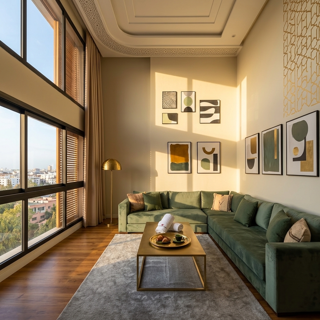 Duplex d'exception aux hauts plafonds à Anfa Supérieur